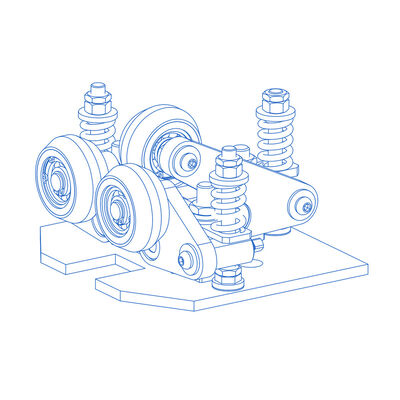 Materiał PU Elastyczne buty z rolkami przewodnikiem Części naprawy windy
