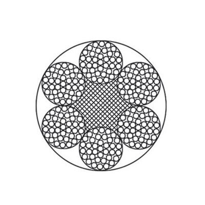 Chiny Elevator Round Steel Wire Rope 6x37, Fiber/Steel Core, Galvanized Surface, 1570-1870MPa For Hoisting dostawca