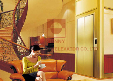 Załaduj 250 - 400 kg Mieszkalne windy domowe z drewnianą okleiną i wytrawionym lustrem