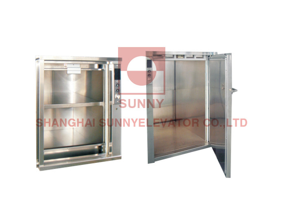 250 kg Ładunek 0,4 m/s Prędkość windy kuchennej Dumbwaiter windy z drzwiami bocznymi