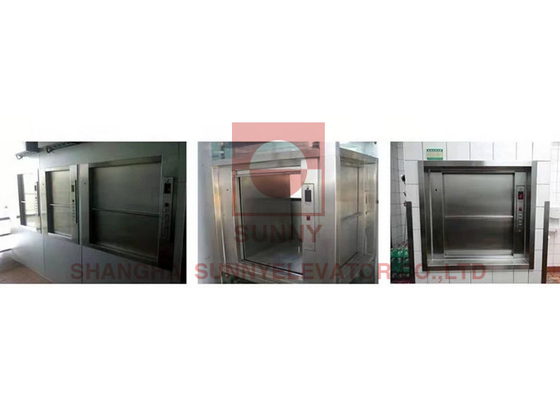 100~500kgs Restauracja Kuchnia Żywność Dumbwaiter Podnośnik Feight Winda Winda Do Hotelu