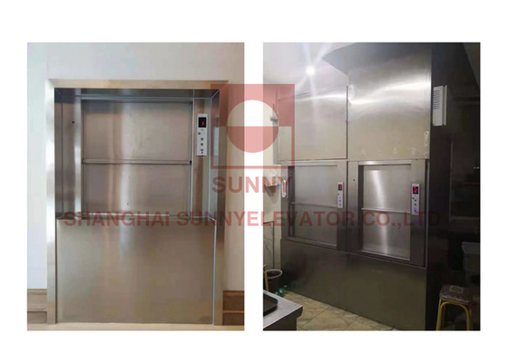 0.4m/S Kuchnia Żywność Dumbwaiter Winda z technologią modulacji częstotliwości VVVF