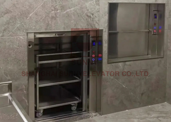 0.4m/S Kuchnia Żywność Dumbwaiter Winda z technologią modulacji częstotliwości VVVF