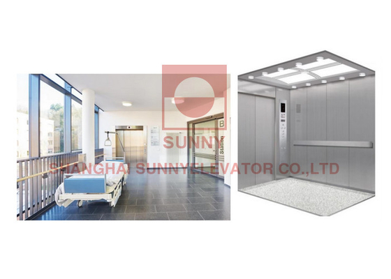VVVF Podnośnik łóżkowy 1600kg Ładunek Szpital Lift Szpital Lift Elevator medyczny