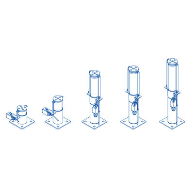 Dostęp do części do wind amortyzator olejowy z prędkością znamionową ≤1,75 m/s