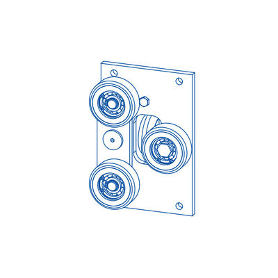 Podnoszący plecak Roller Guide Buty Z Materiałem PU części zamiennych Winda