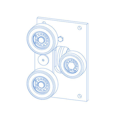 Podnoszący plecak Roller Guide Buty Z Materiałem PU części zamiennych Winda