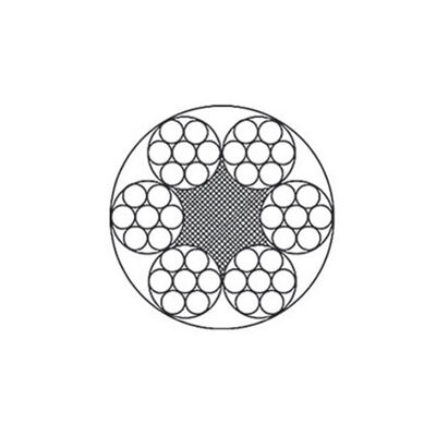 Ungalvanized Steel Wire Rope 6×9W+IWS, 12mm, Minimum Breaking Load 86.3 KN, For Slope Well Winching dostawca