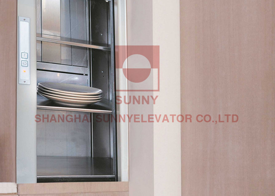 250 kg Ładunek 0,4 m/s Prędkość windy kuchennej Dumbwaiter windy z drzwiami bocznymi
